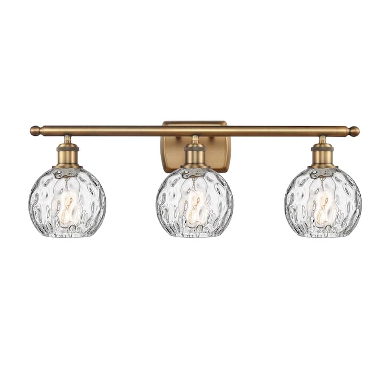 Innovations Lighting 516-3W-11-26 Athens Vanity Athens 3 Light 26" - Brushed Brass / Clear Water Glass