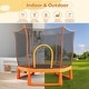 preview thumbnail 6 of 7, Toddlers Trampoline with Safety Enclosure Net and Balls Ball Pit Balls