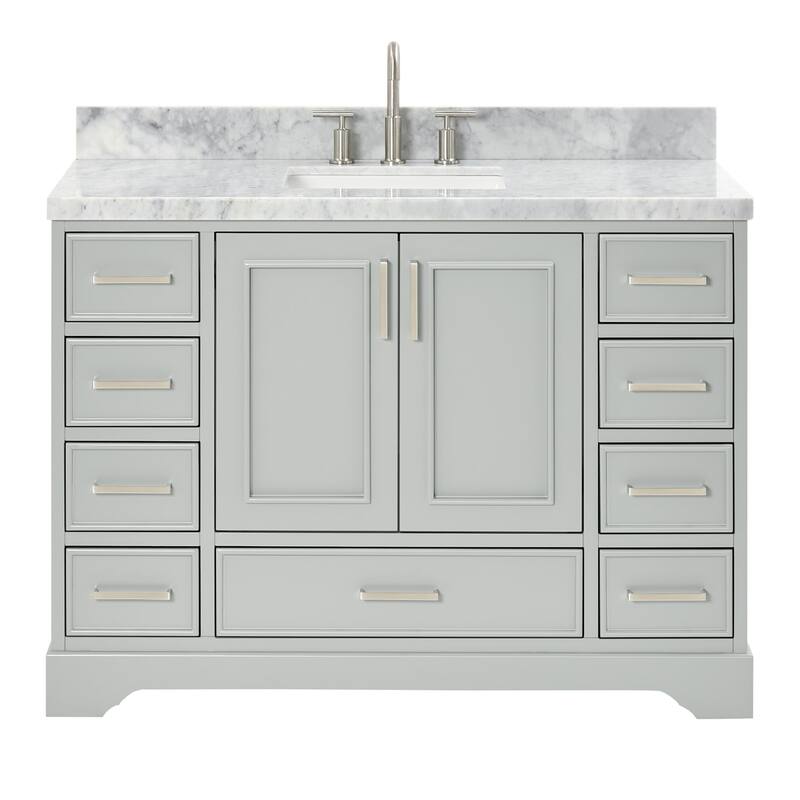 Ariel M049SCWRVO Stafford 49" Free Standing Single Basin Vanity Set - Grey - Ash Finish
