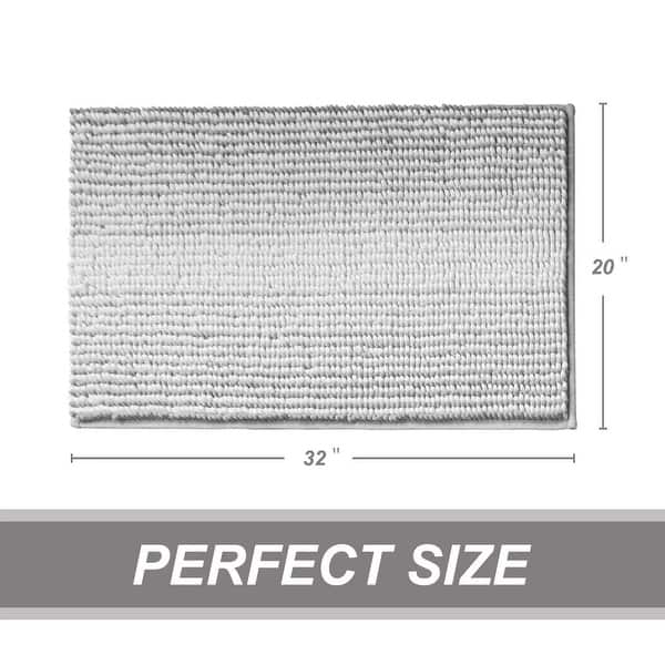 dimension image slide 1 of 10, Ombre Chenille Non-Slip Bath Rug