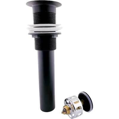 Dyconn Faucet Bathroom/Vessel Sink Pop-Up Drain in Black (Without Overflow) - N/A