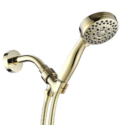 High Pressure Handheld Shower Head 5 Mode Settings Showerhead 3.5" Showerhead Set with 59 Inch Hose and Adjustable Bracket