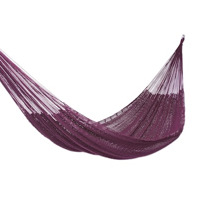 Novica Handmade Uxmal Mulberry Cotton Rope Hammock (Single)