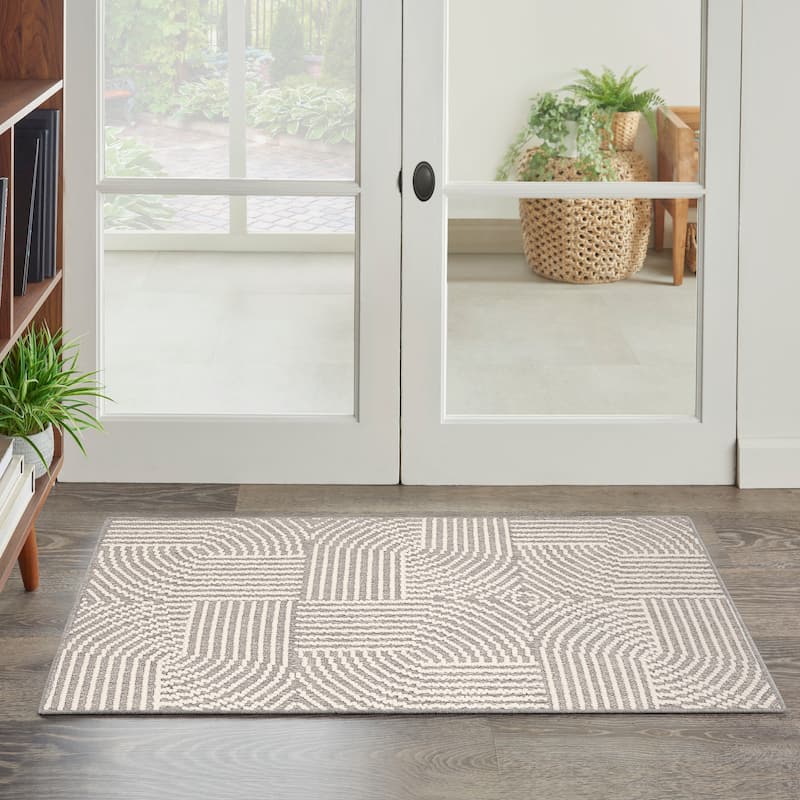 Nourison Textured Home Indoor only Geometric Area Rug