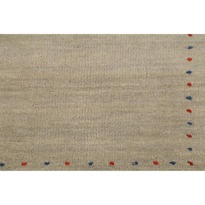 Tribal Gabbeh Indian Area Rug Handmade Contemporary Wool Carpet - 5'4"x 7'4"