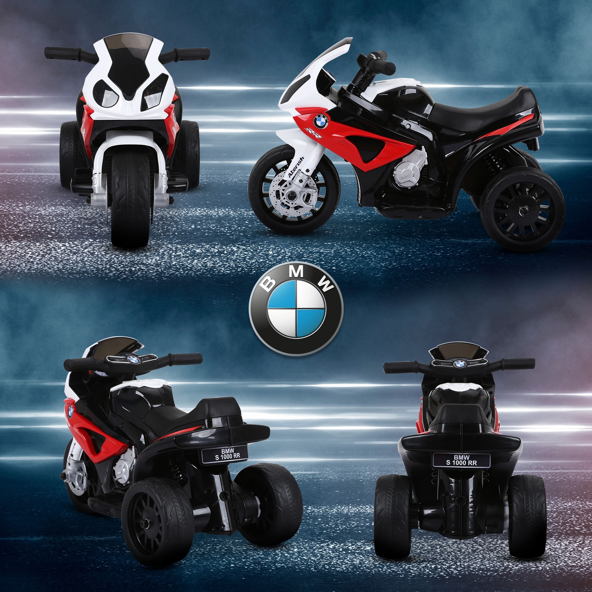 6V Kids Motorcycle Licensed BMW Toddler Motorcycle with Headlight Music 3 Wheeled Electric Motorcycle for Kids Bed Bath Beyond 41043262