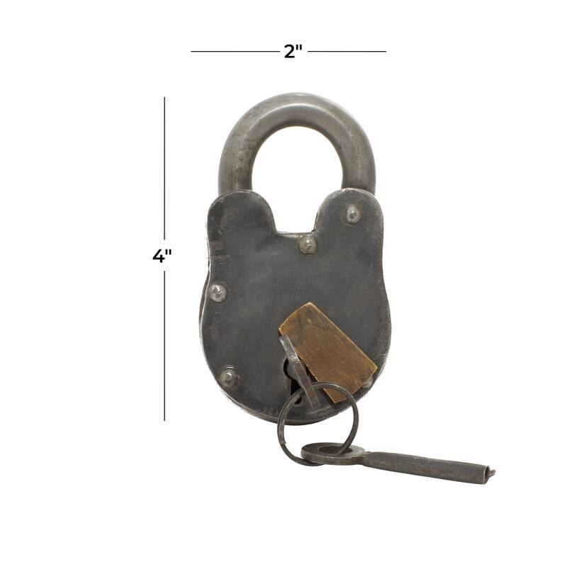 Bronze Metal Lock And Key