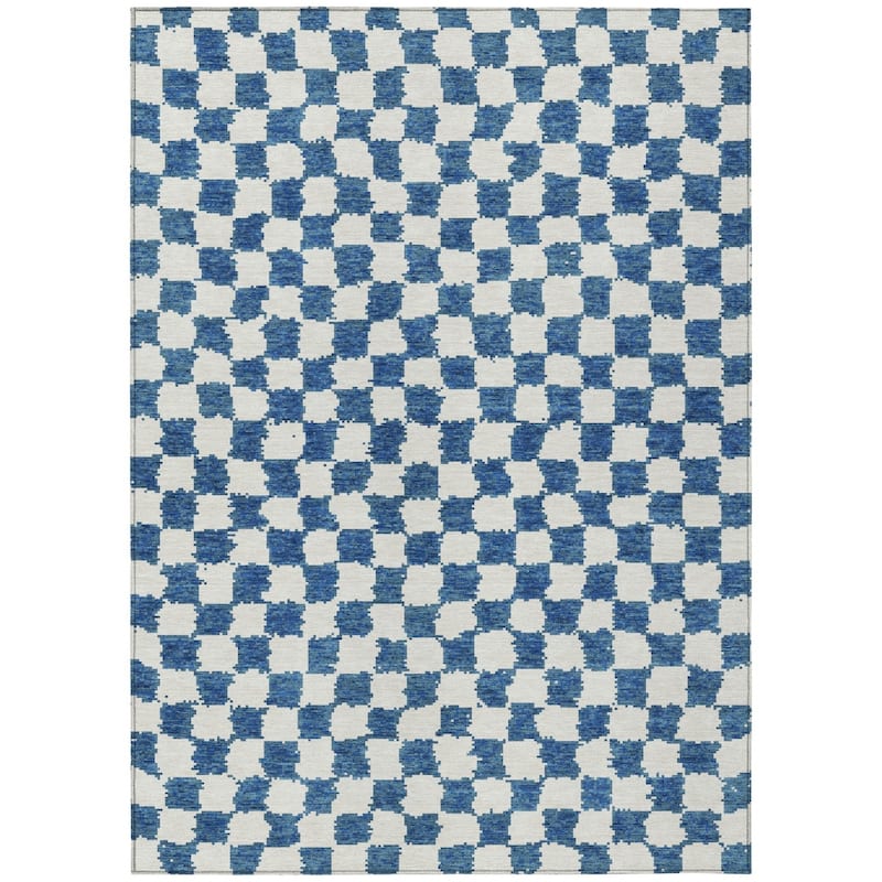 HomeRoots Geometric Transitional Rectangle Outdoor Rug