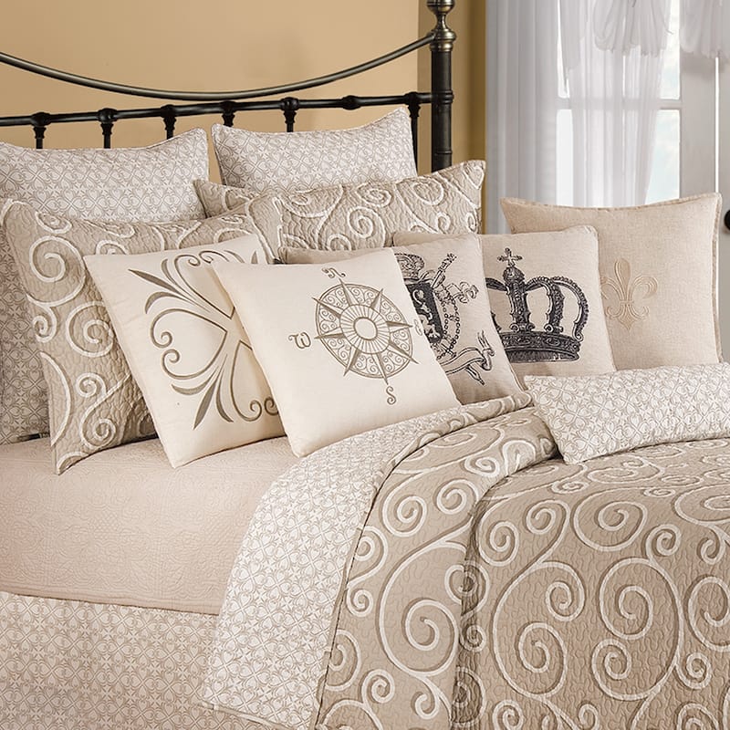 Montpellier Twin Quilt 100% Cotton Lightweight Machine Washable Reversible Bedspread Coverlet