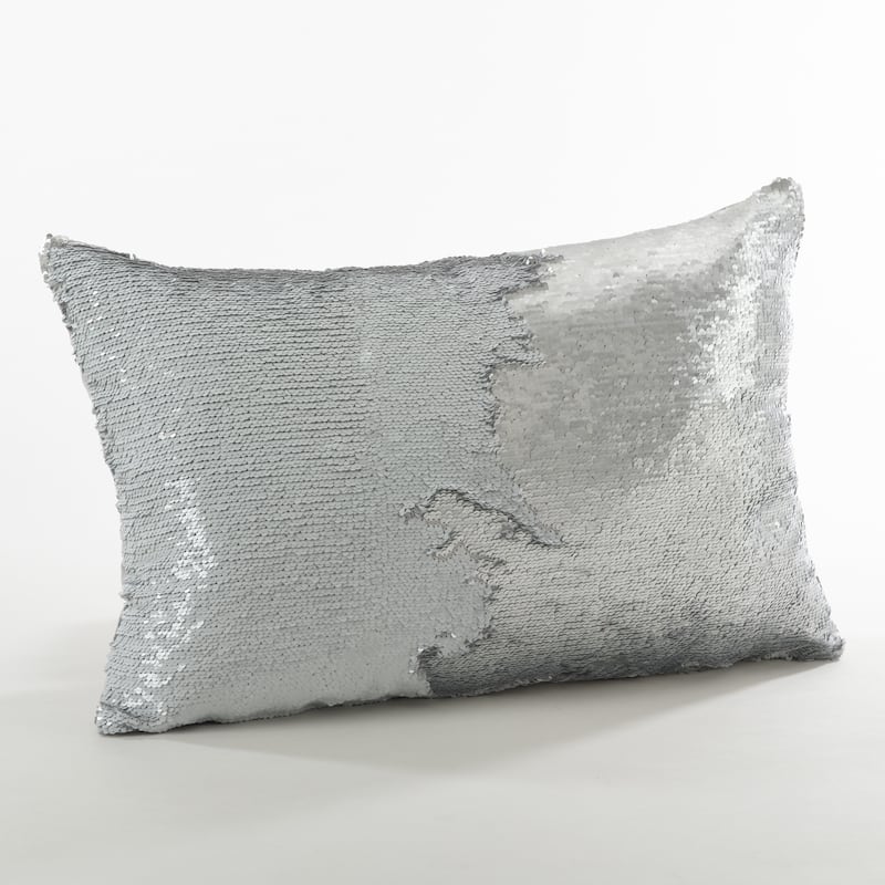 Sirun Collection Sequin Mermaid Design Throw Pillow