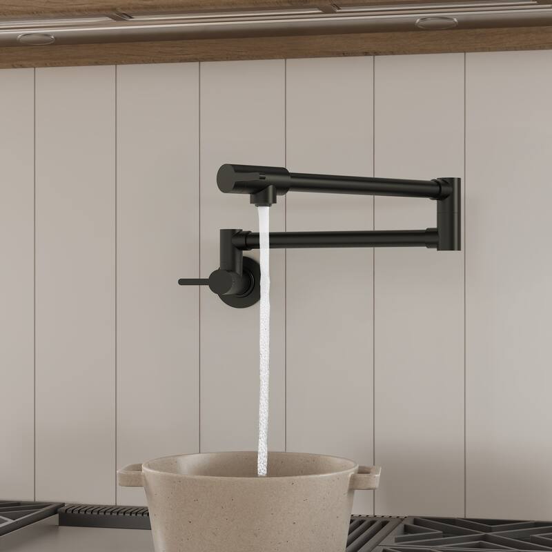 Wall Mounted Cold-Water Pot Filler,Folding Kitchen Faucet