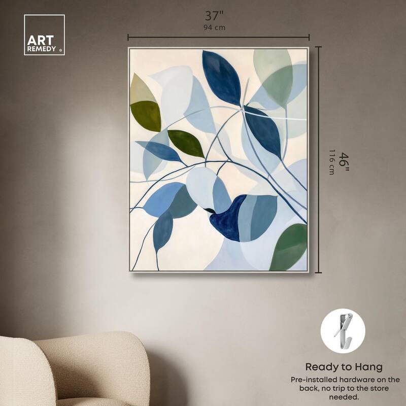 Woven Botanicals I Canvas by Art Remedy