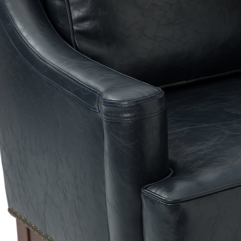 Etienne Comfy Living Room Armchair with Apron Design by HULALA HOME