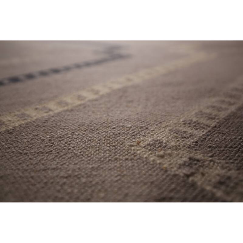 Geometric Kilim Durrie Oriental Large Area Rug Cotton Carpet - 10'7" x 19'4"