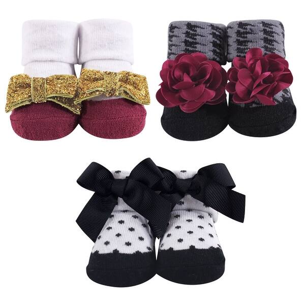 slide 1 of 1, Hudson Baby Infant Girl Socks Boxed Giftset, Fancy, One Size - Fancy Fancy - One Size