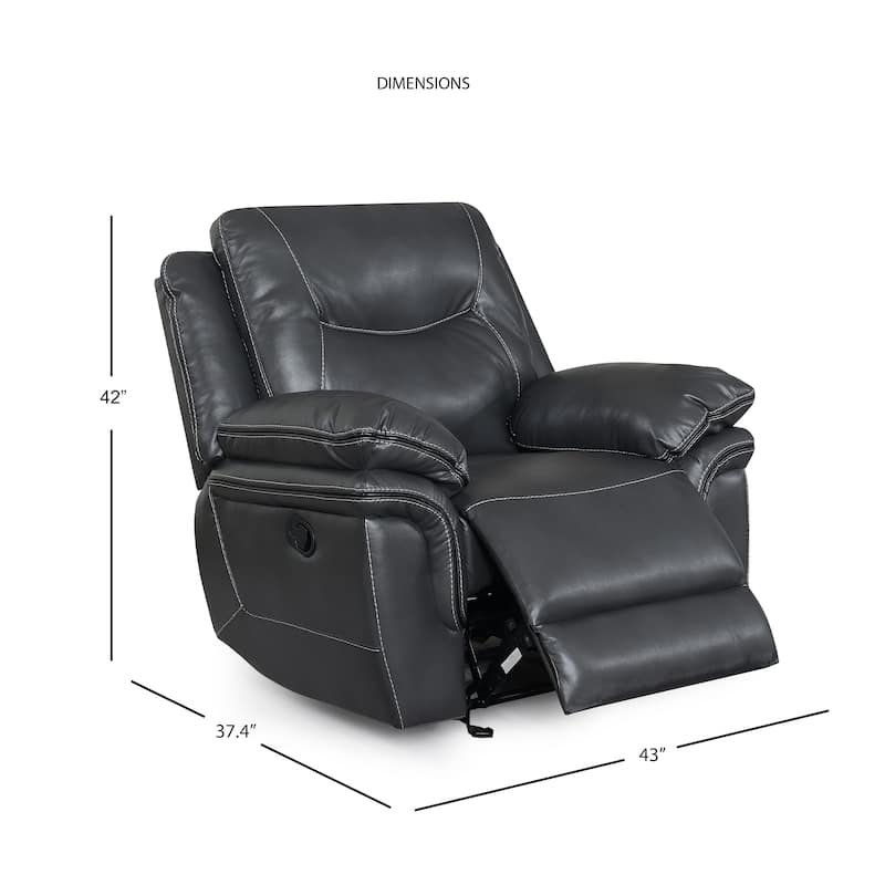 Steve Silver Irrigone Faux Leather Recliner