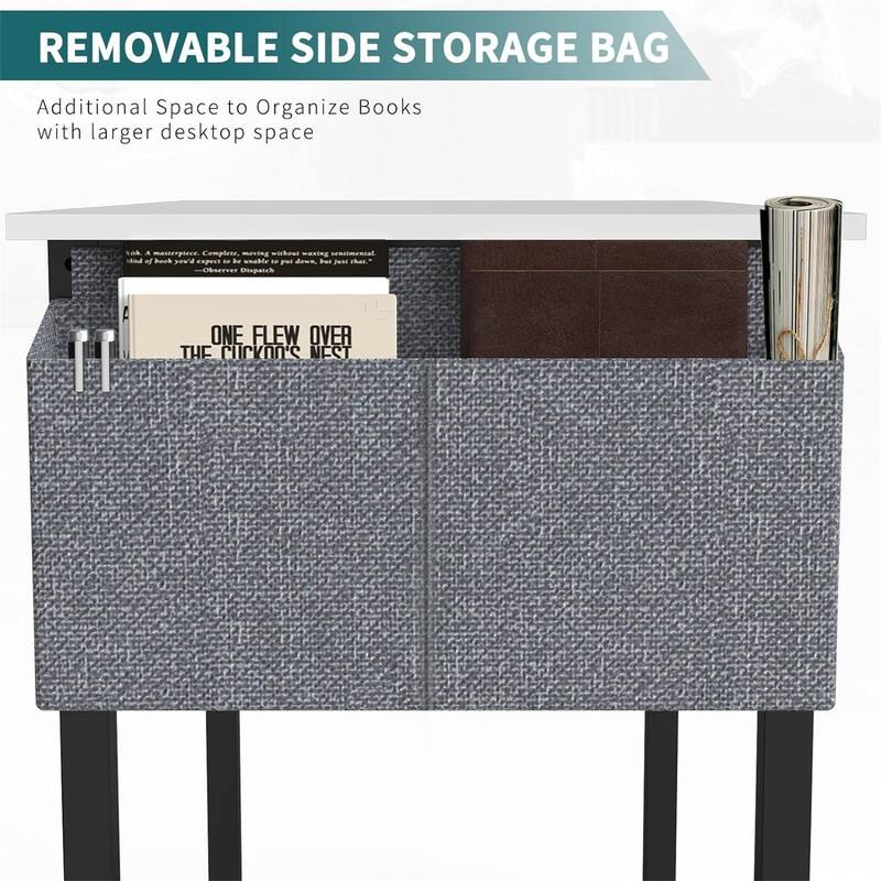 Computer 32 Inch Home Office Writing Wood Desk Storage Bag