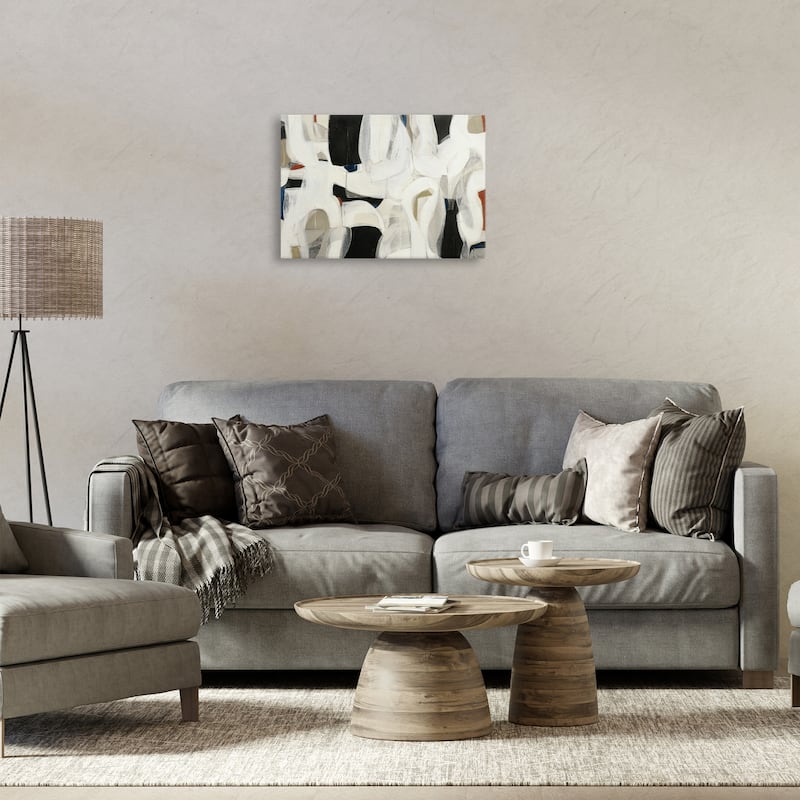 Stupell Dynamic Earthy Shapes Canvas Wall Art Design By Kippi Leonard