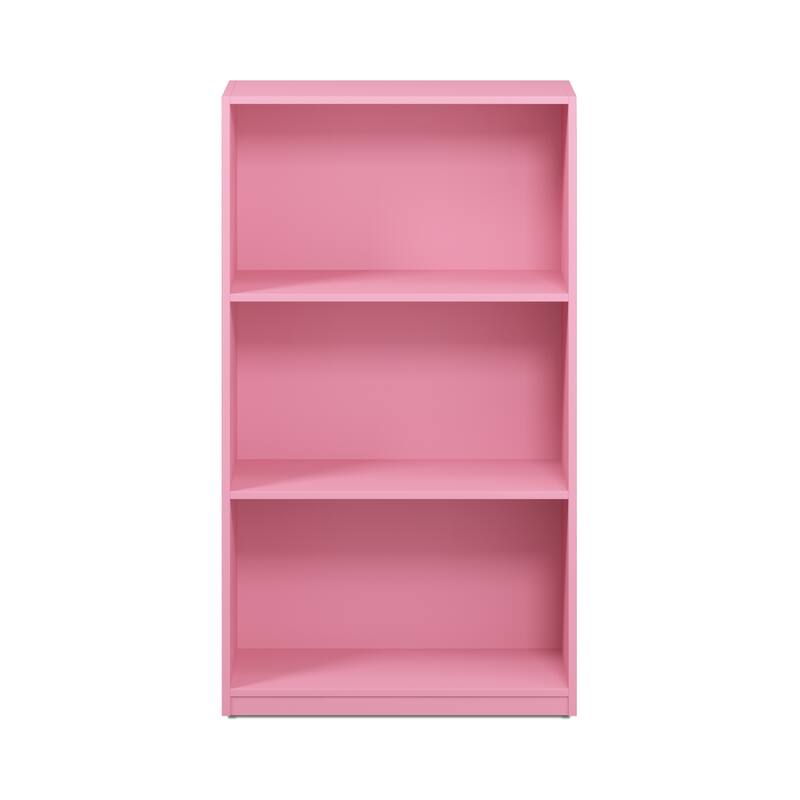 Porch & Den Chrystie Basic 3-shelf Bookcase - Pink