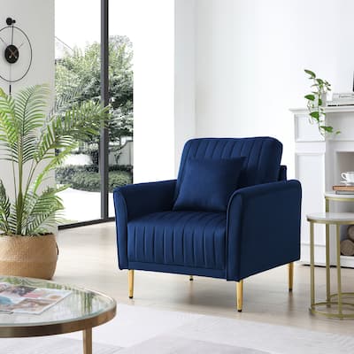 Velvet Accent Chair Living Room Chair