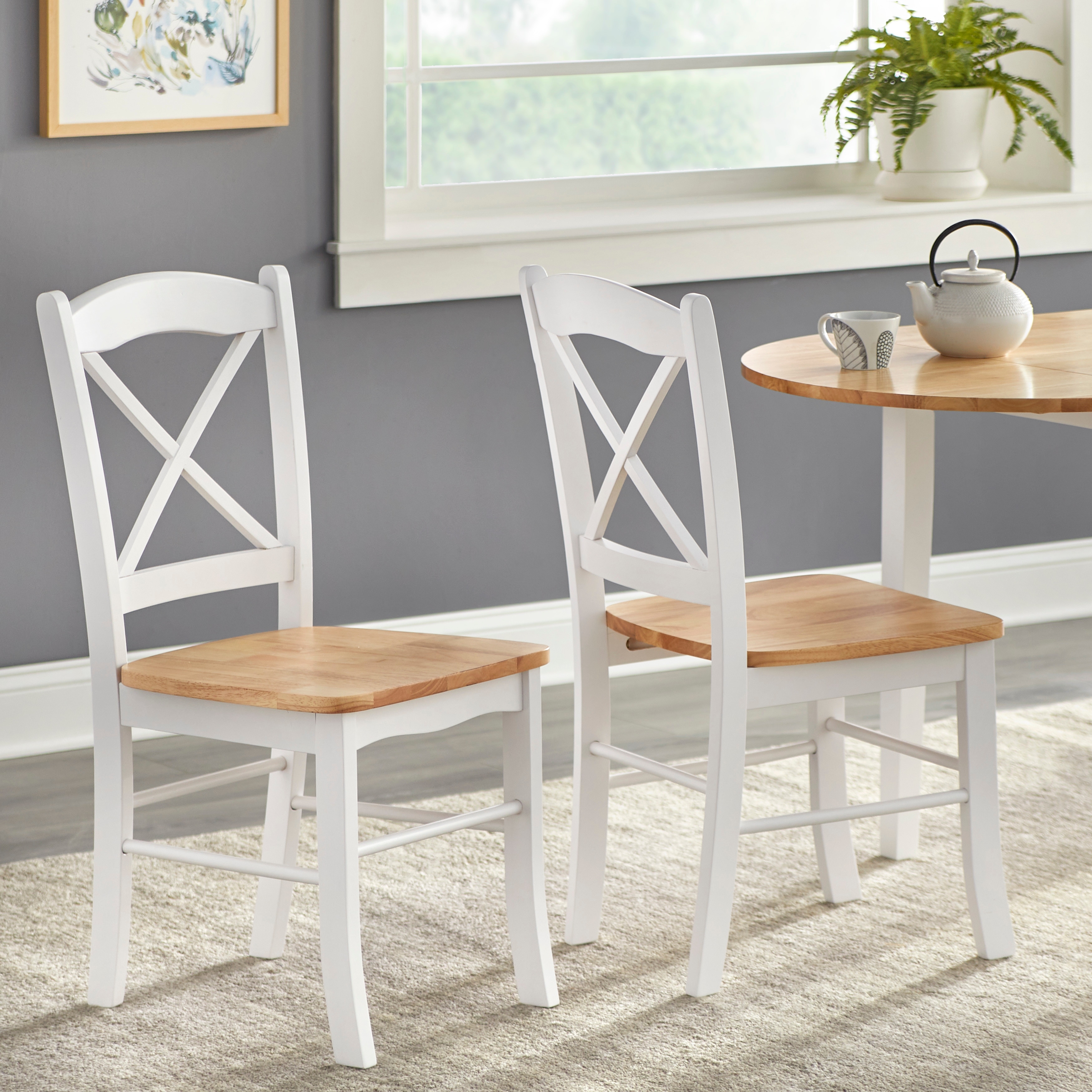 Simple Living Country Cottage Dining Chairs Set of 2 On Sale