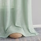 preview thumbnail 42 of 94, HLC.me Abbey Faux Linen Textured Semi Sheer Privacy Light Filtering Transparent Window Grommet Curtain Panels, Pair