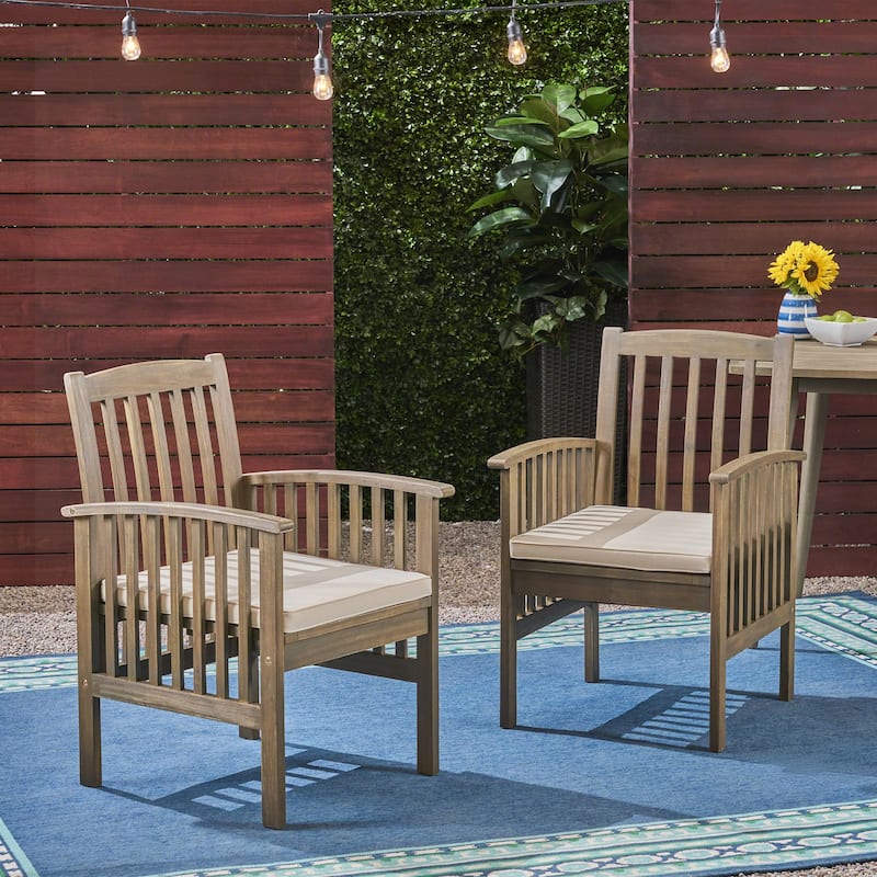 Acacia Wood Patio Chairs