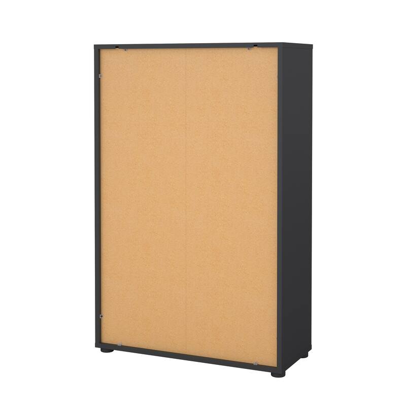 Carson Carrington Sign Adjustable 3-shelf Bookcase, Open Storage Home Office Bookshelf