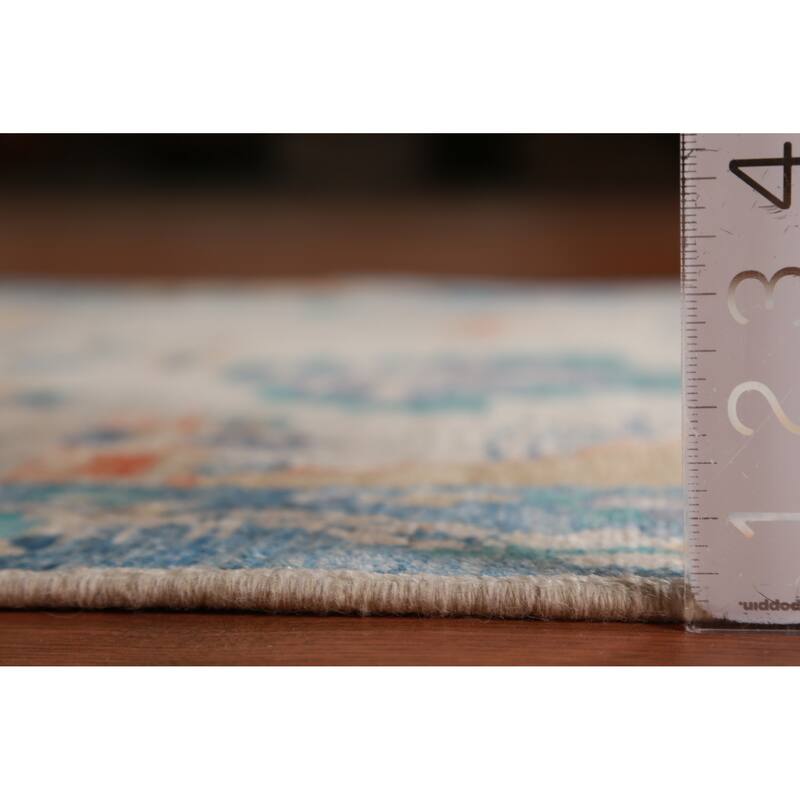 Hand Knotted Oriental 100% Wool Carpet Traditional Pictorial Beige & Ivories Art Deco Area Rug - 4' 9'' X 3' 3''