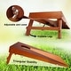 preview thumbnail 2 of 3, GSE 2'x1' Wooden Portable Cornhole Set, Corn Hole Toss Games Set with 2 Wooden Cornhole Boards & 8 Bean Bags - 1'X2'