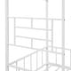 preview thumbnail 20 of 27, Metal House Bed Frame for Kids with Treehouse Design and Storage Space