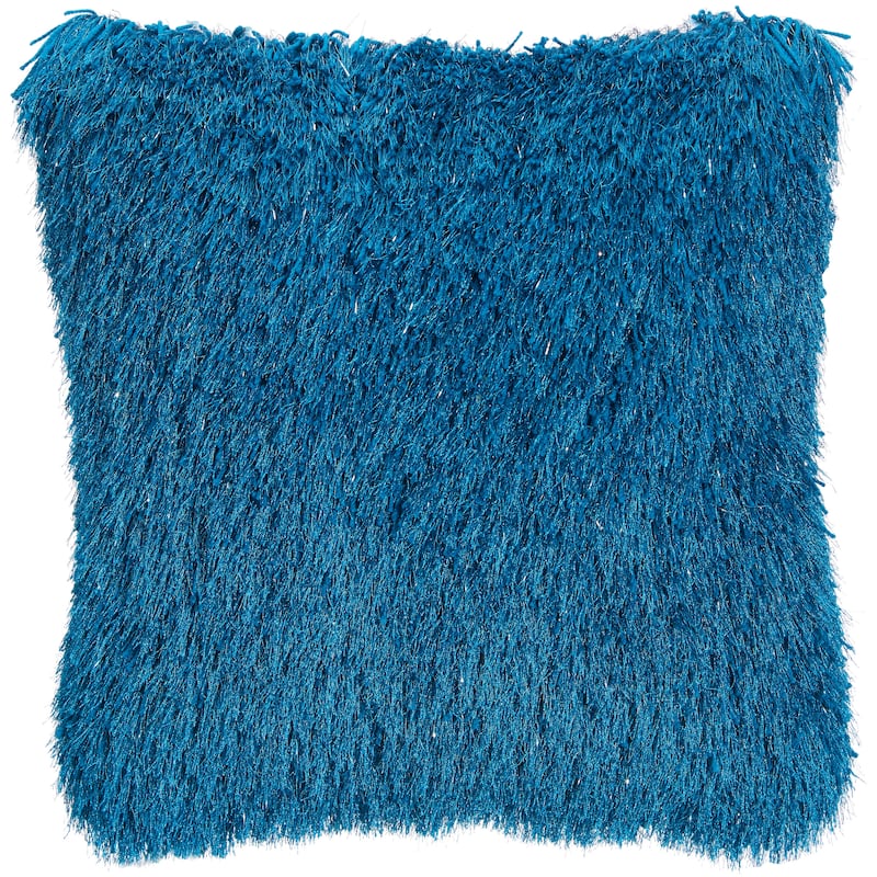 Mina Victory Shag Solid Glam Throw Pillow