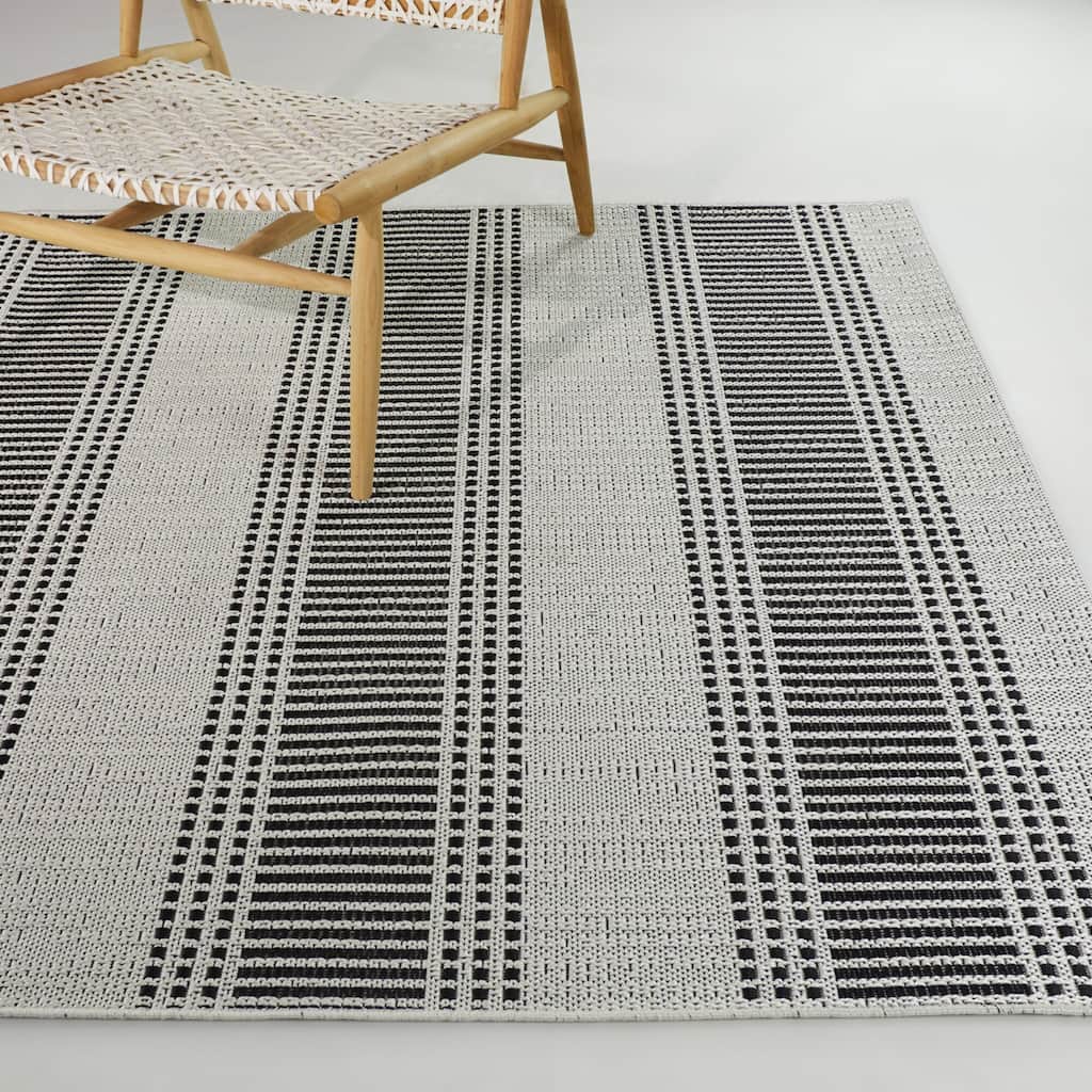 Christopher Striped Patio Indoor/Outdoor Area Rug