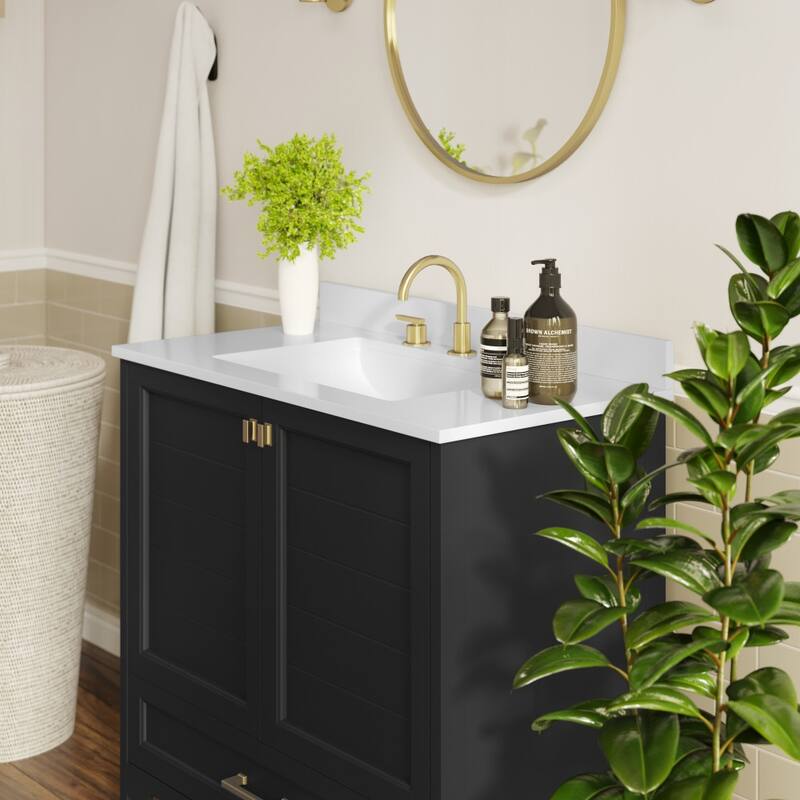 Bathroom Vanity with Undermount Sink, Cabinet, and Drawer