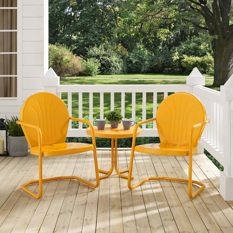 Crosley Griffith 3-piece Metal Outdoor Armchair Set