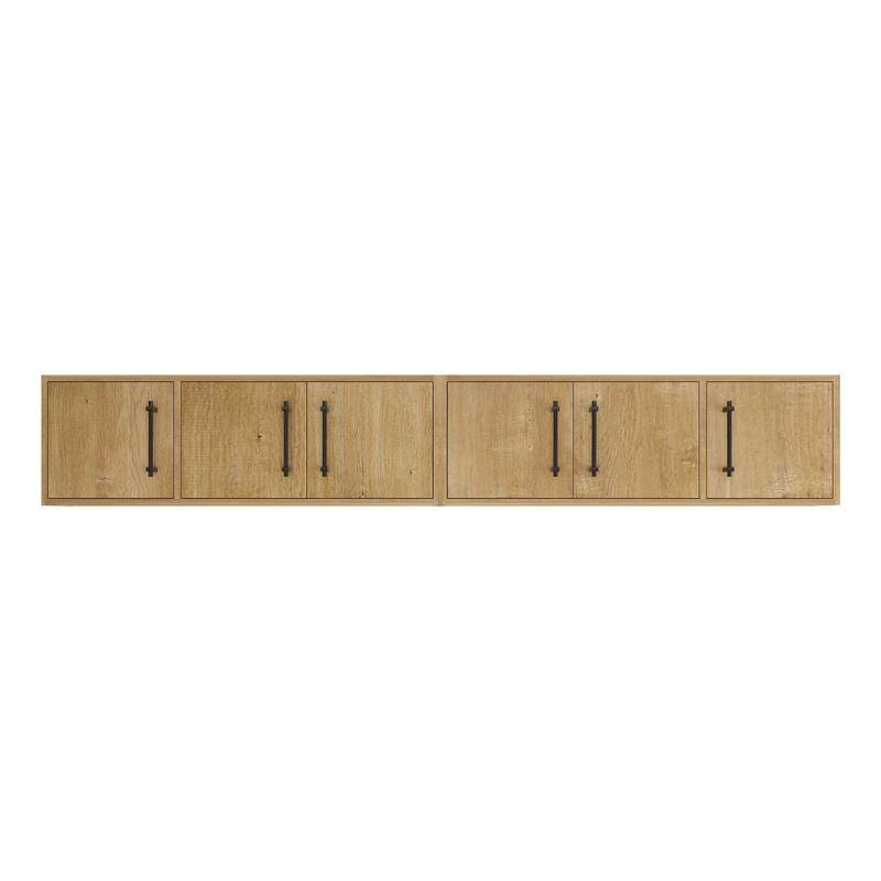 Victoria 84 Inches Top Cabinet Wall-Mounted - Oak Finish - Oak
