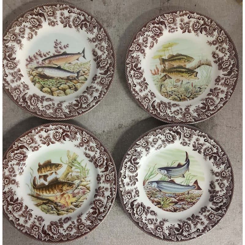 Spode Woodland Fish Motif 8 Plate