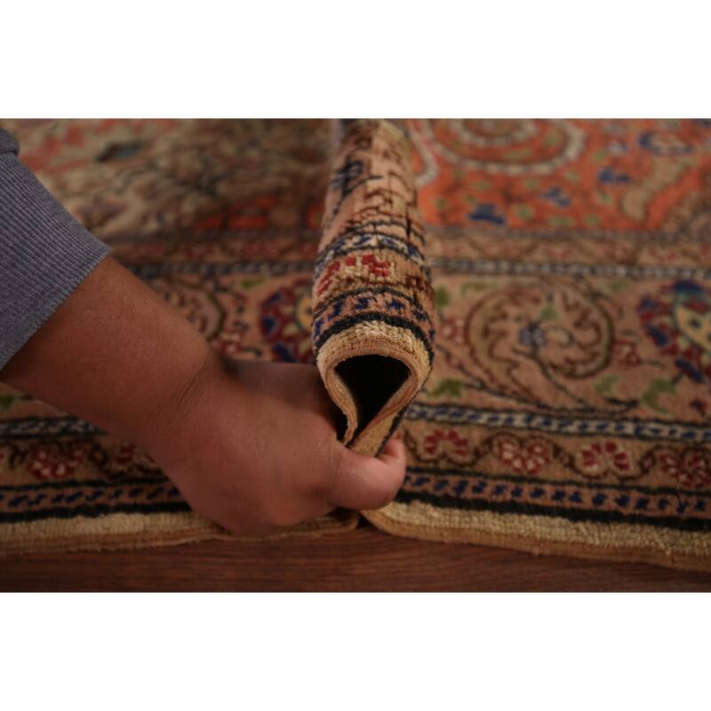 Vegetable Dye Anatolian Turkish Vintage Rug Hand-Knotted Wool Carpet - 6'8" X 10'5"