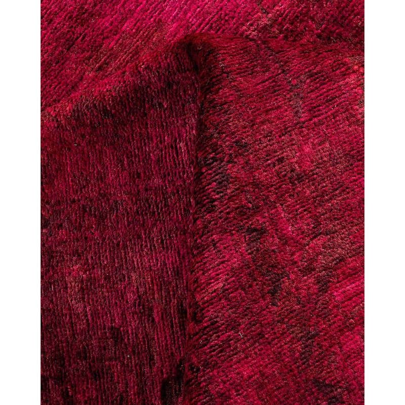 Contemporary Overdyed Wool Hand Knotted Area Rug - 10' 0" x 14' 1"