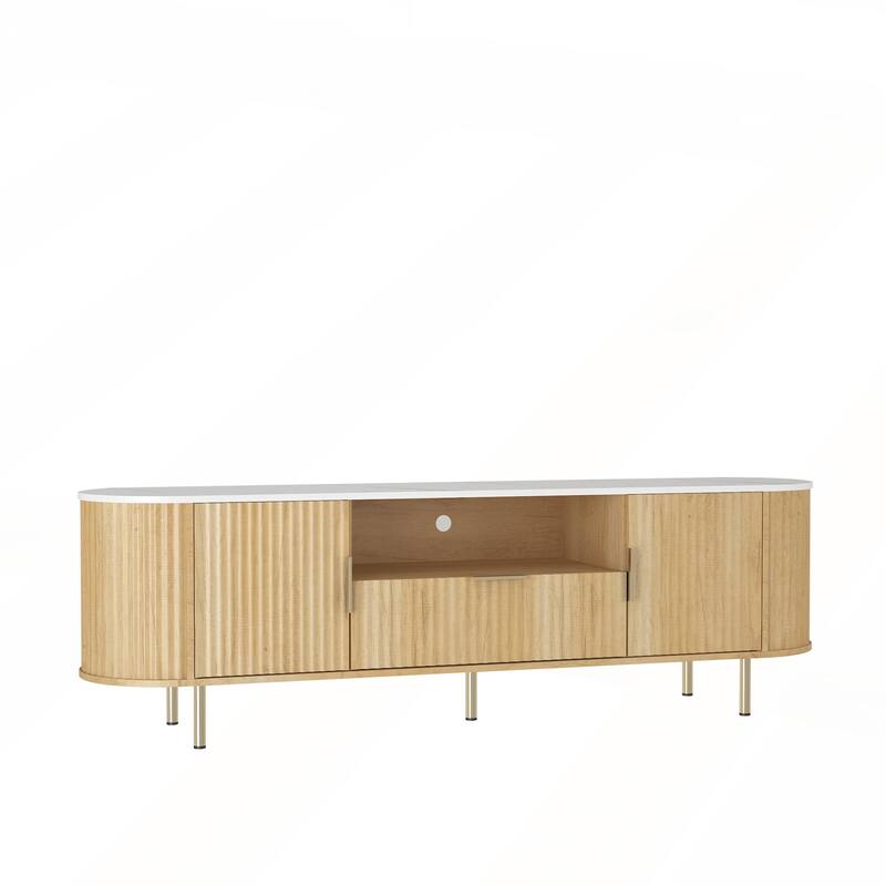Lving Room Floor Standing TV Cabinet with 16 Color LEDs
