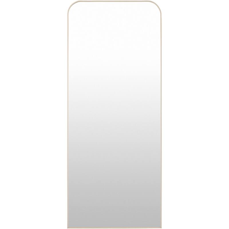 Livabliss Aranya Modern Aluminum Full Length Squared Arch Mirror - 67"H x 28"W x 1"D