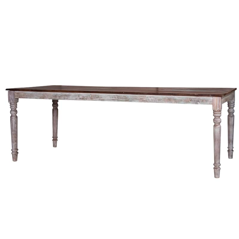 Maadze Vega Solid Wood 90 inch long Dining Table