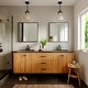 preview thumbnail 17 of 29, Karran Woodburn Two-Hole 2-Handle Bathroom Faucet with Matching Pop-Up Drain