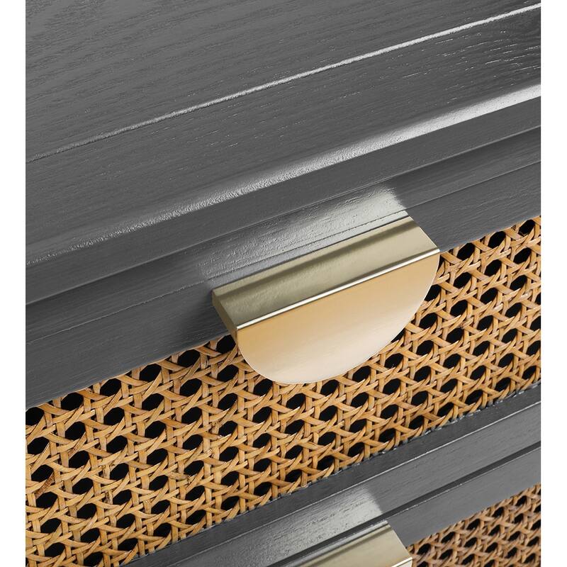 2-Drawer Nightstand Bed Side Table with Storage Cabinet End Table shelf Wood Side Table