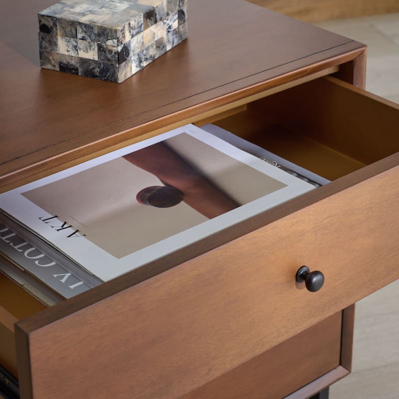 SAFAVIEH Couture Trever Wood 3-Drawer Nightstand