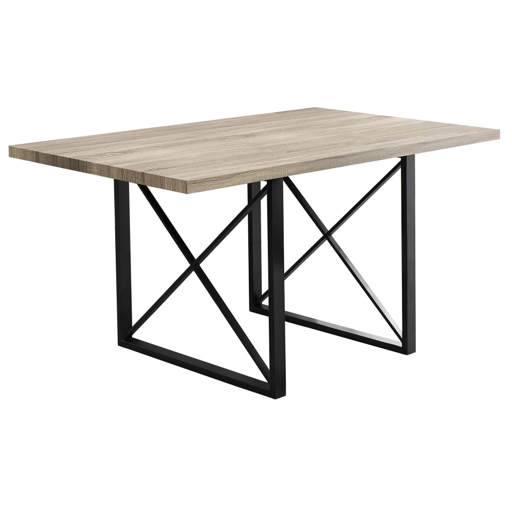 Shop Monarch Specialties I 110 60 Inch Wide Dining Table With Metal Legs Overstock 20339481
