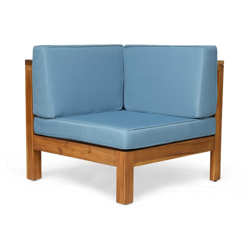 Roomfitters 3-Piece Acacia Wood Outdoor Loveseat Set with Coffee Table
