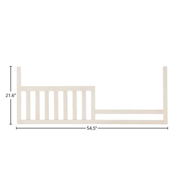 Westfield 55" Wide Traditional Toddler Guard Rail, Brushed White