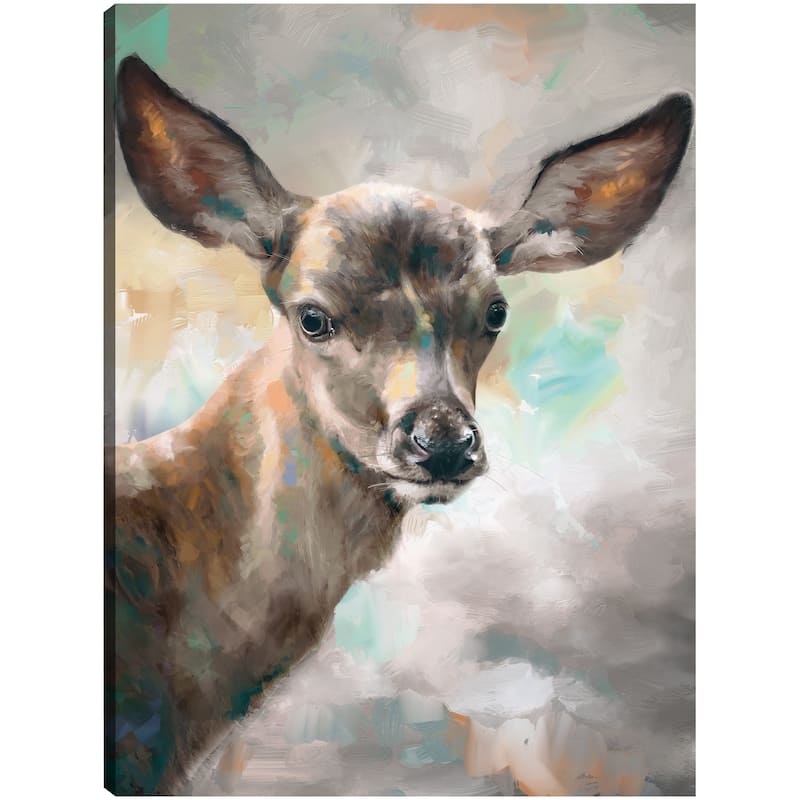 Deer Portrait By Studio Arts Canvas Art Print