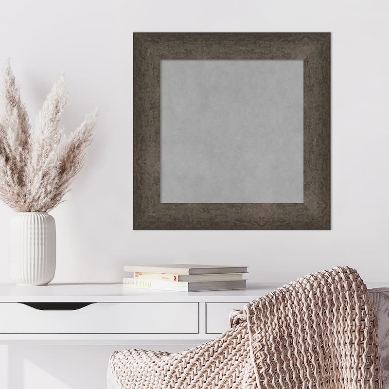 Amanti Art Dappled Light Bronze Framed Magnetic Board